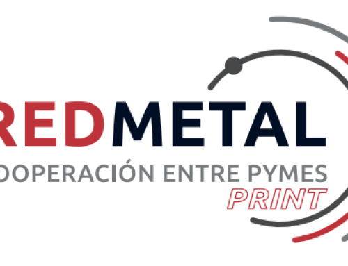 lanzamiento de Red Metal Print
